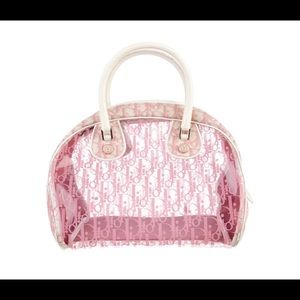 Dior pink trotter bag
